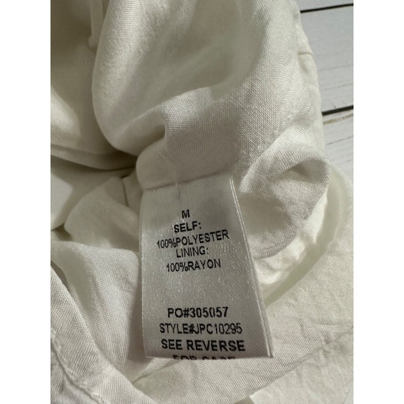 Promesa Womens Silky Polyester Pleated Mini‎ Skort White Sz M Tennis Golf - Picture 6 of 8